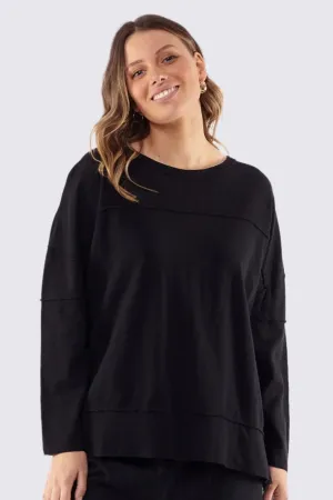 Jayne Throw On Top in Black