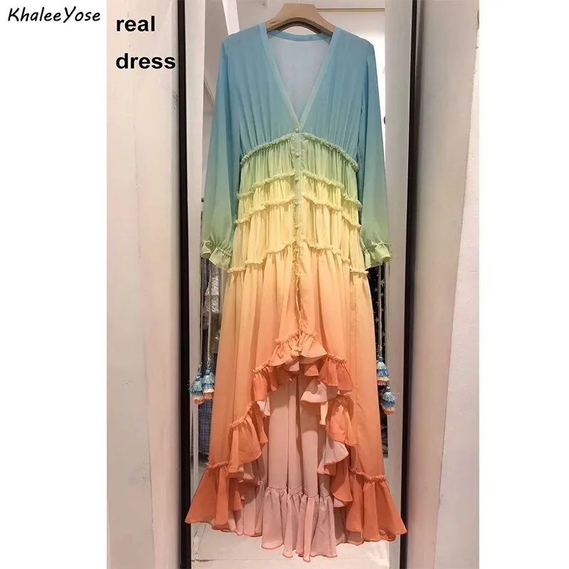 KHALEE YOSE Rainbow Maxi Dress