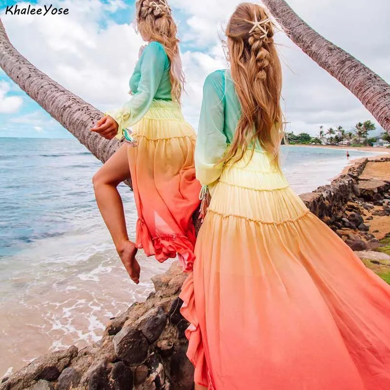 KHALEE YOSE Rainbow Maxi Dress