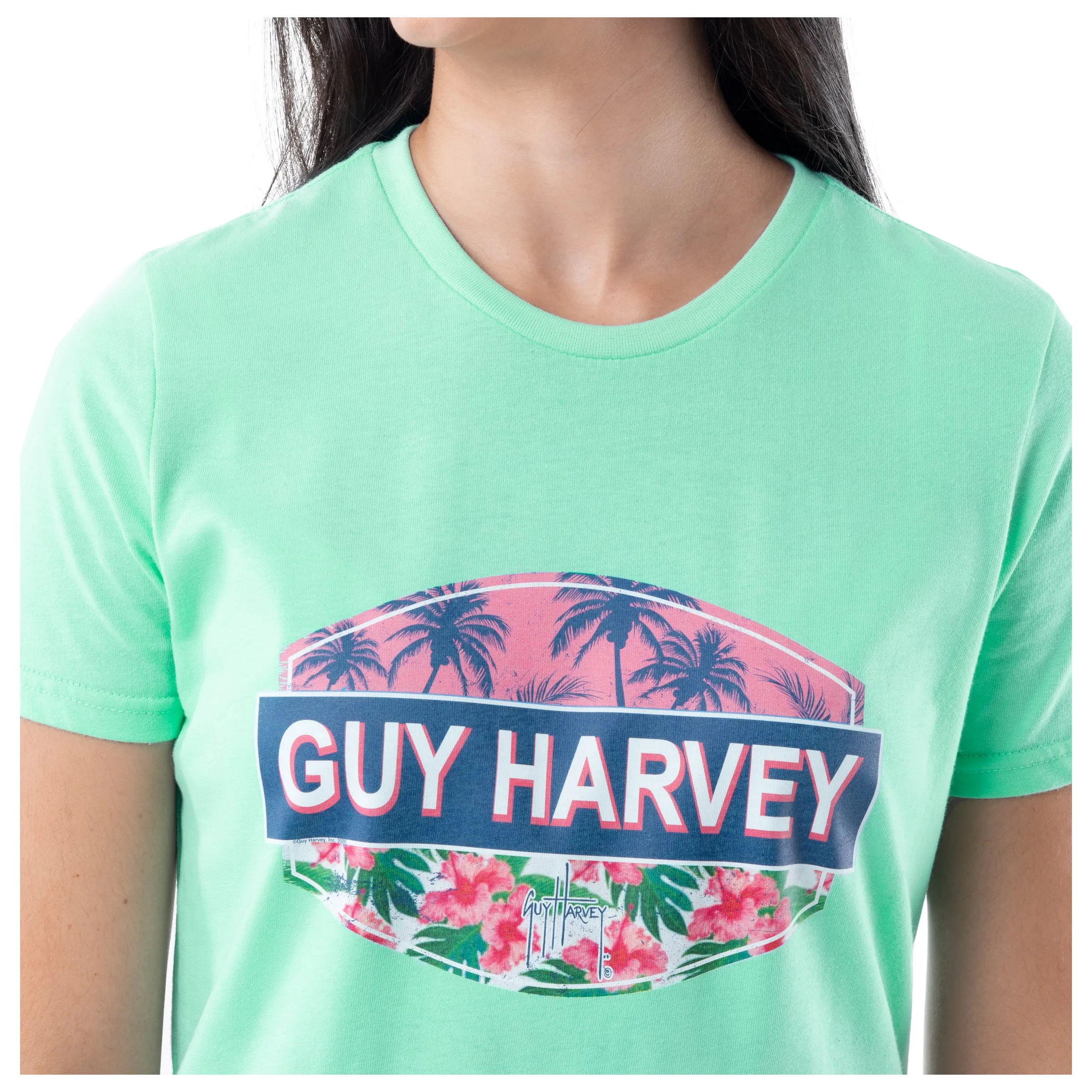 Ladies Fishing Paradise Short Sleeve Crew Neck T-Shirt