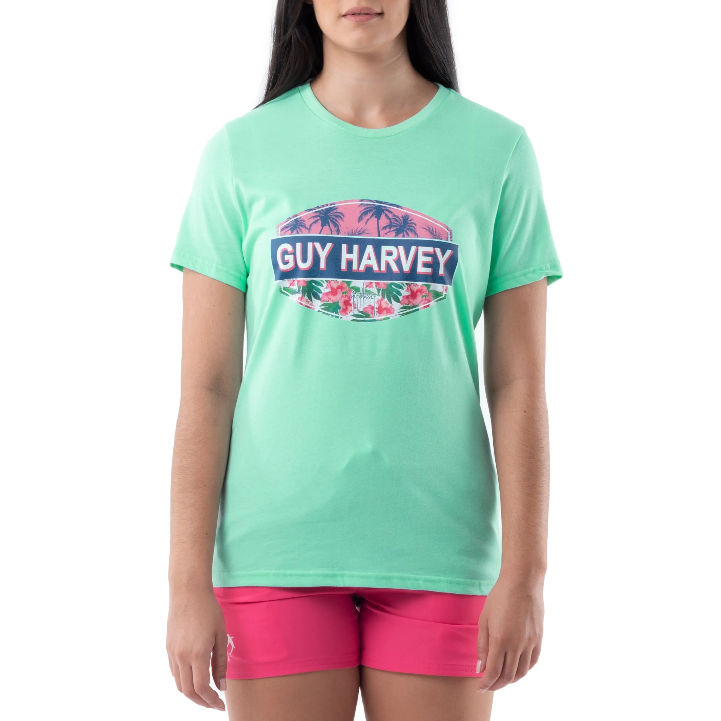 Ladies Fishing Paradise Short Sleeve Crew Neck T-Shirt