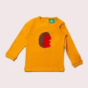 Little Hedgehog Applique Long Sleeve T-Shirt