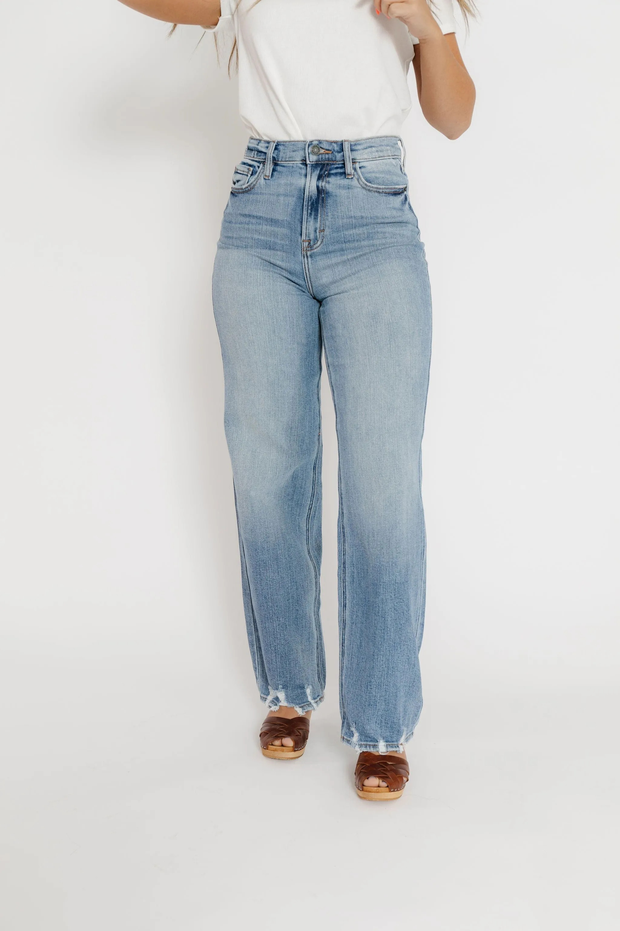 Logan Dad Denim Distressed