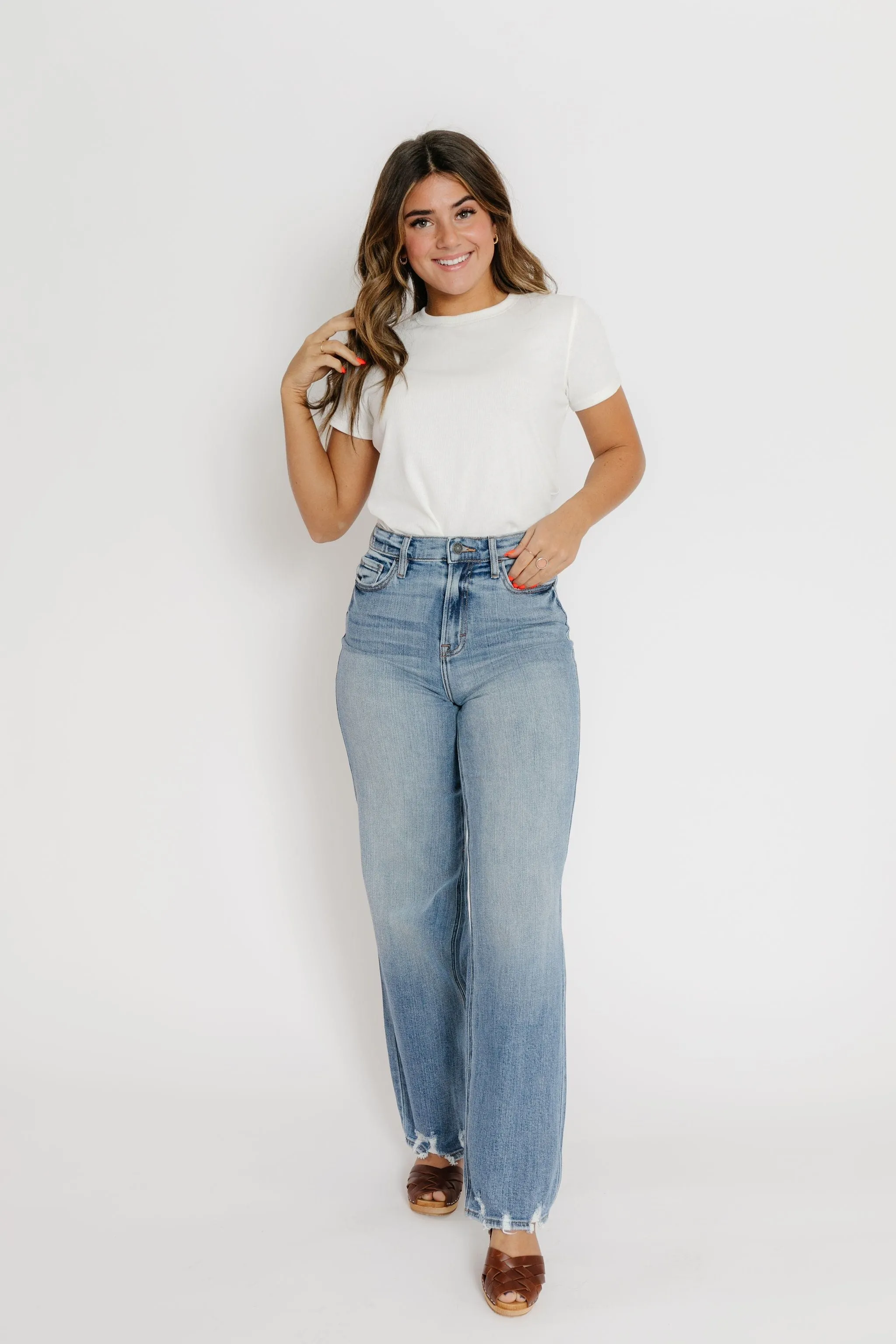 Logan Dad Denim Distressed