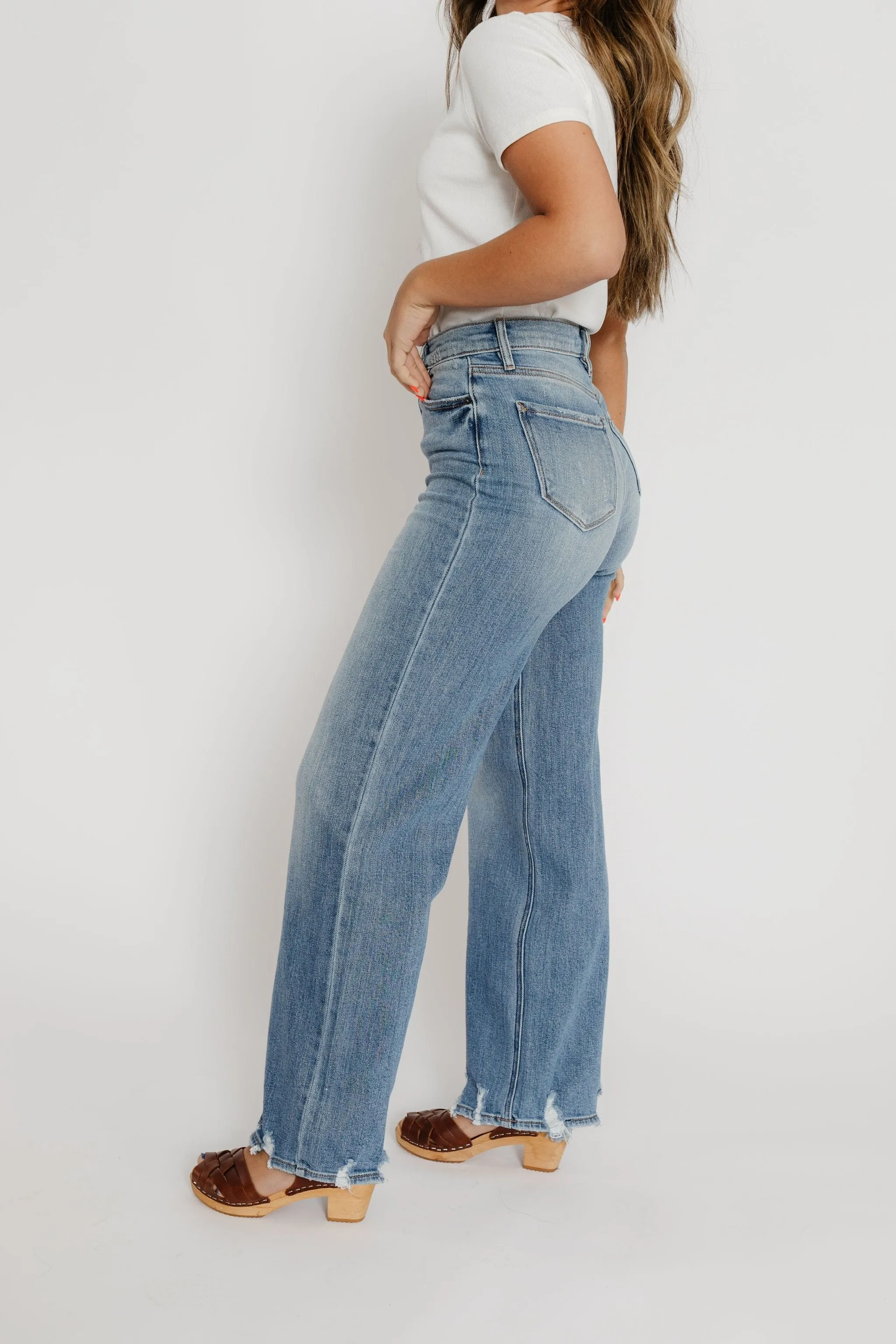 Logan Dad Denim Distressed
