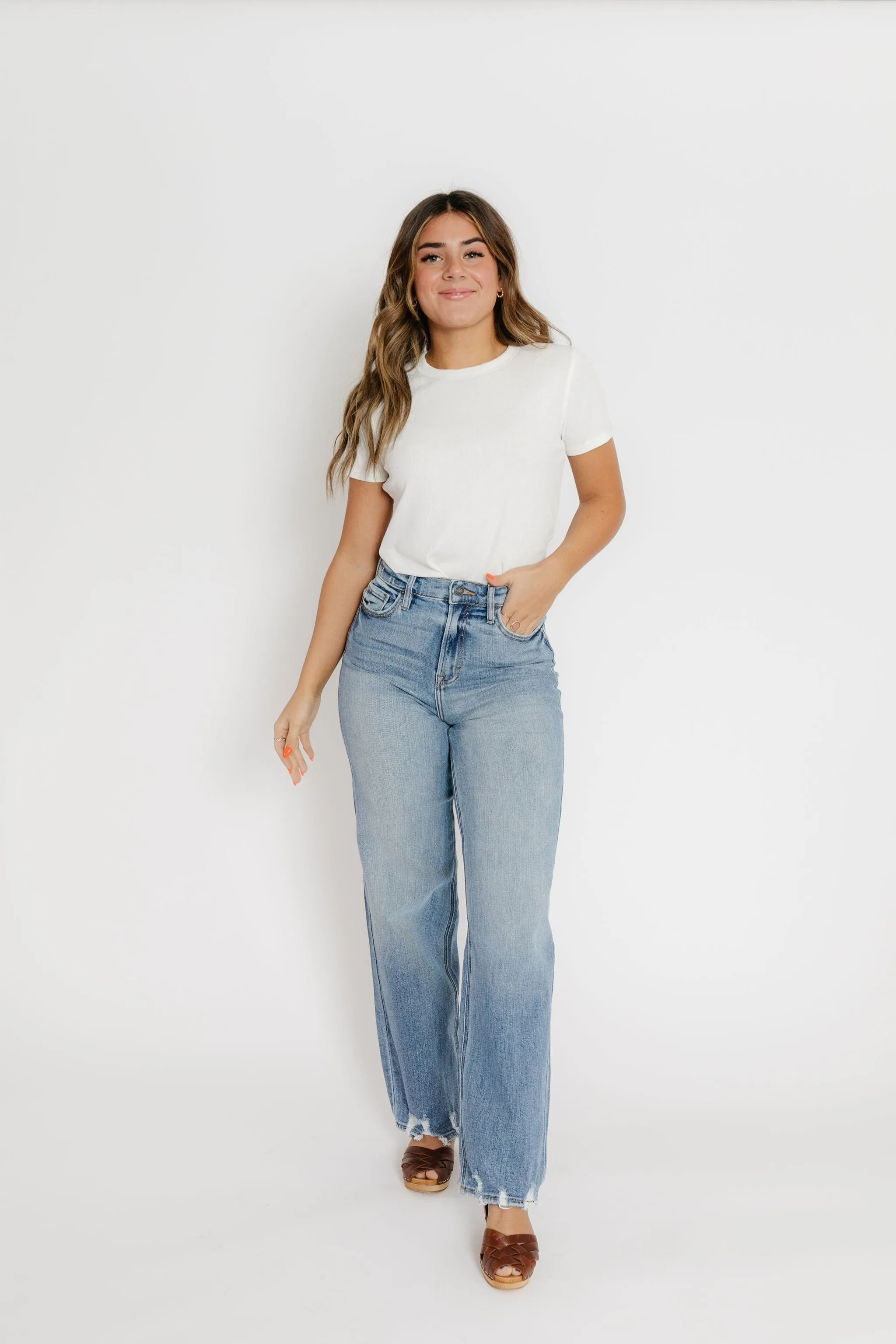 Logan Dad Denim Distressed