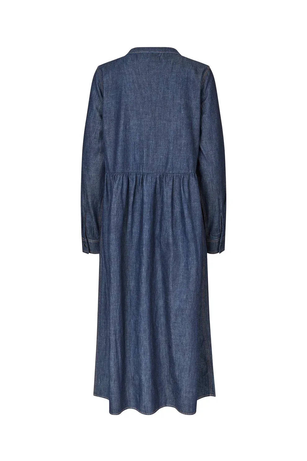 Lollys Laundry Denim Alyia Maxi Long Sleeved Dress