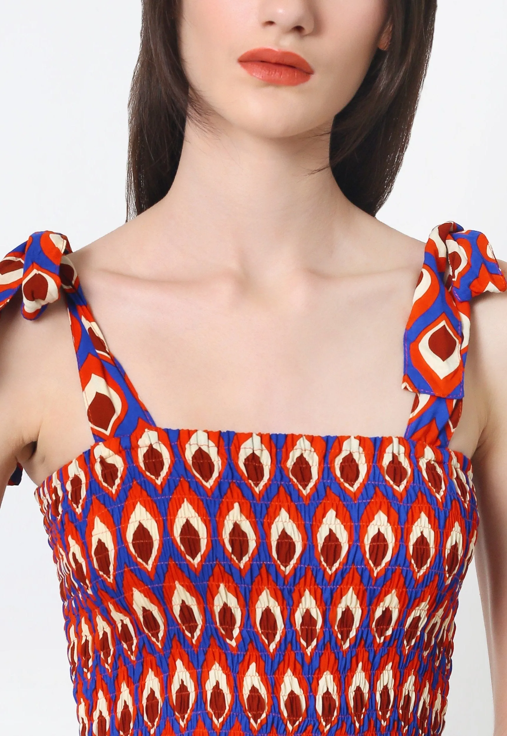 Malika Maxi Dress - Peacock Royal Blue