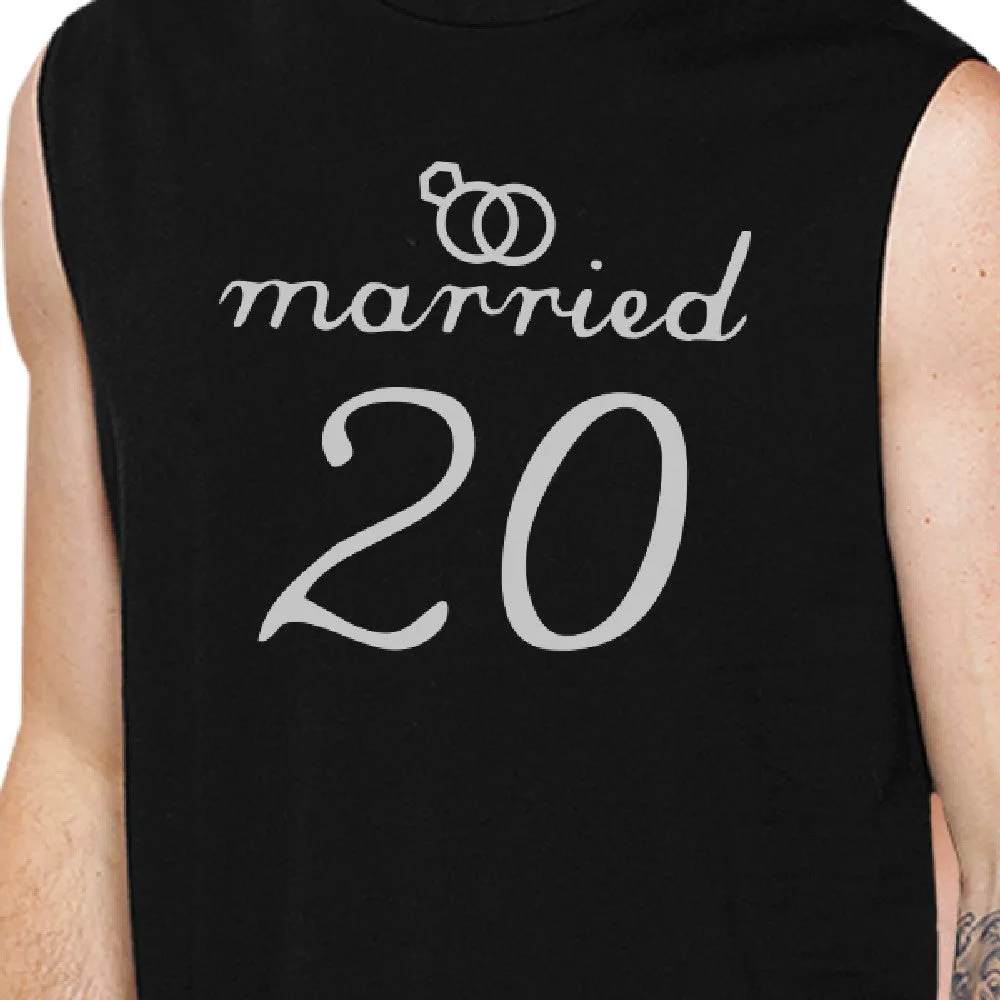 Married Since Custom Matching Couple Black Muscle Top