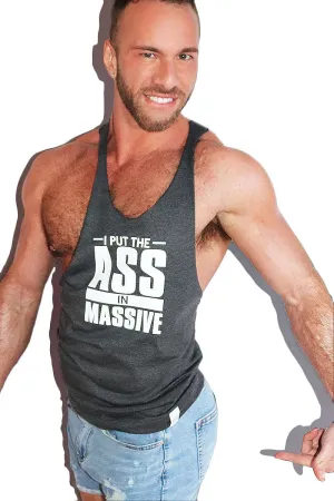 Massive String Tank-Dark Charcoal