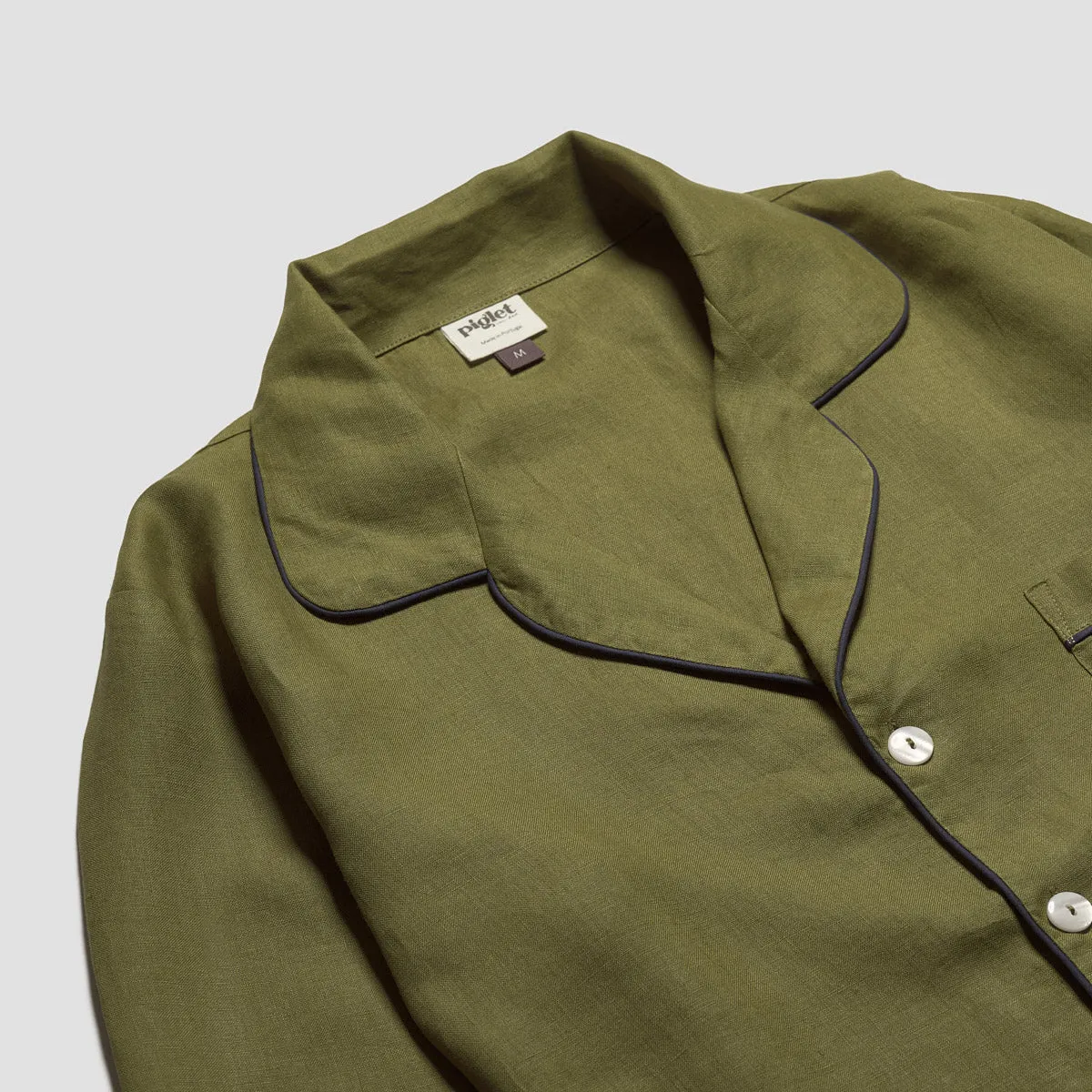 Men's Moss Linen Pajama Set