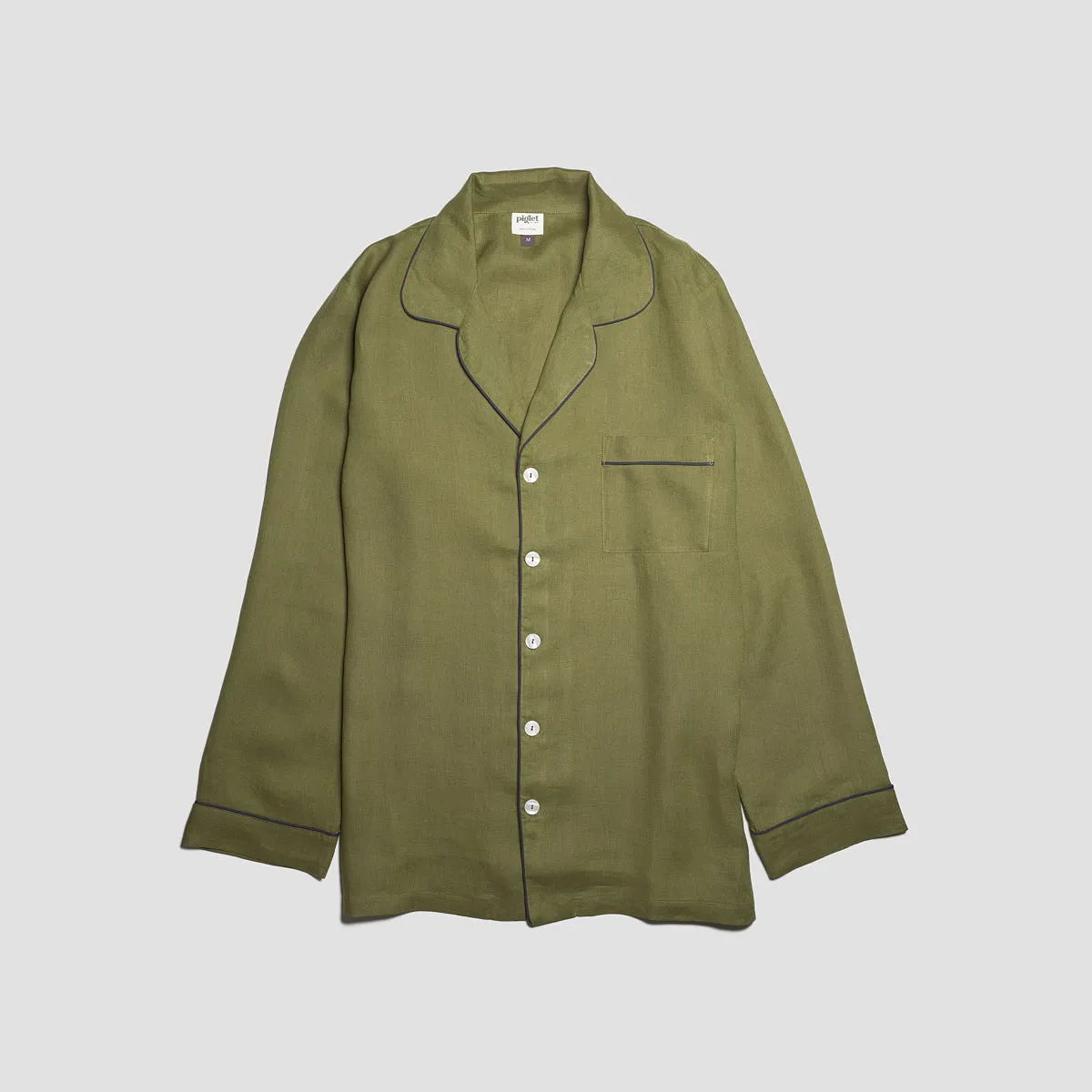 Men's Moss Linen Pajama Set