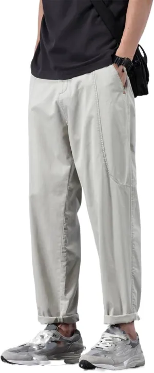 Men's Trouser American Casual Long Spring Summer Loose Harem Pants for Men