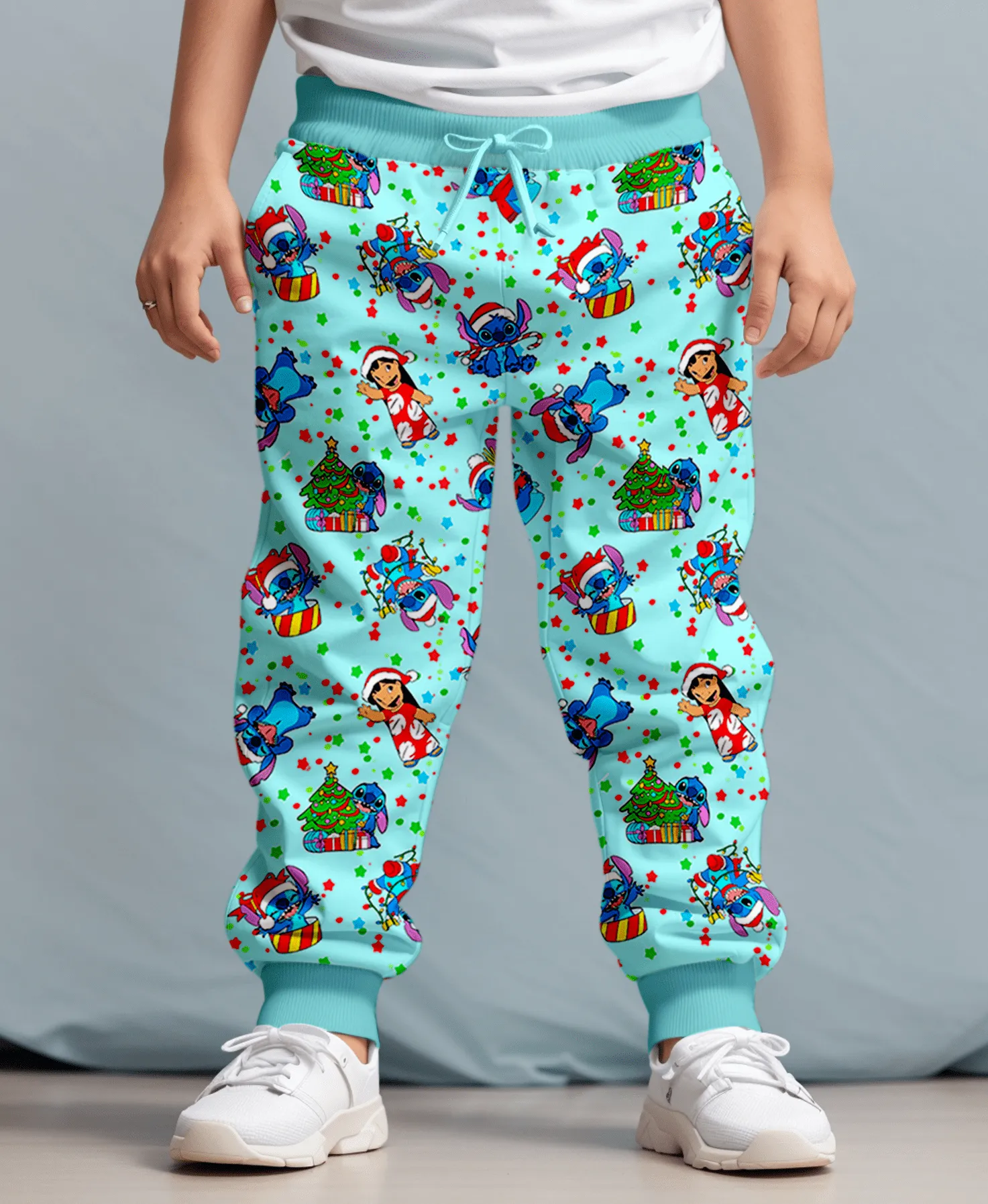 Merry & Bright Santa Stitch - Kids Sweat Separates