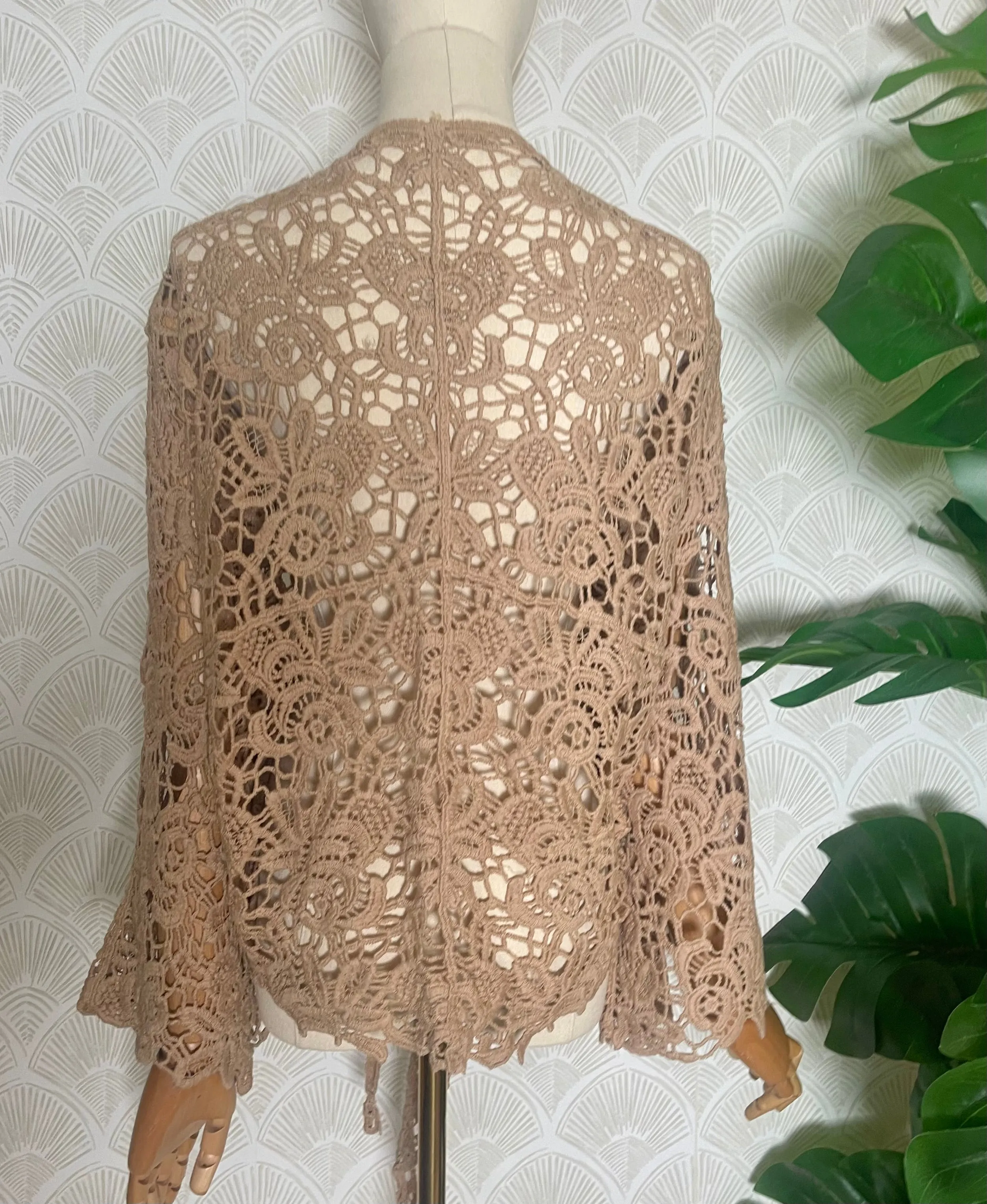Mocha Crochet Wrap