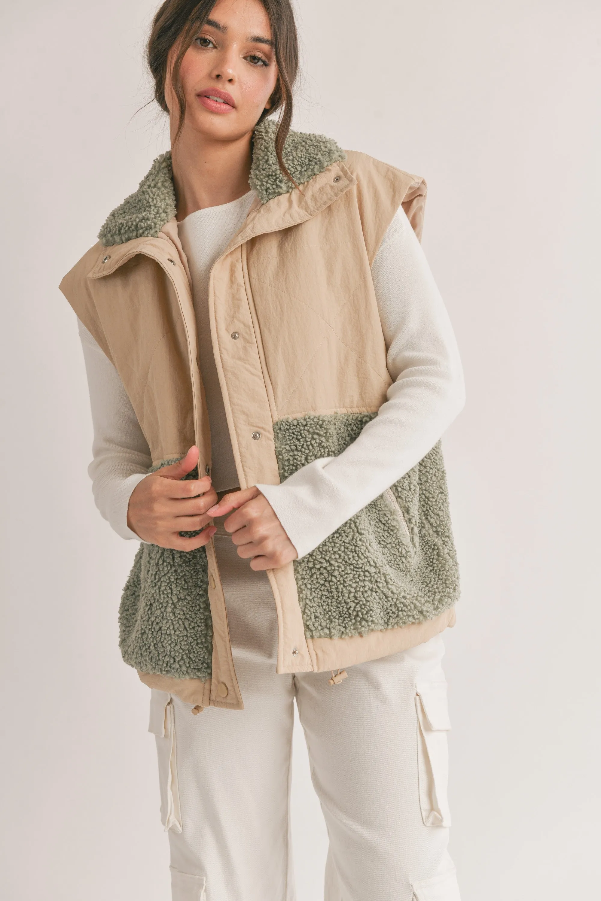 Myla Wind Breaker Sherpa Vest