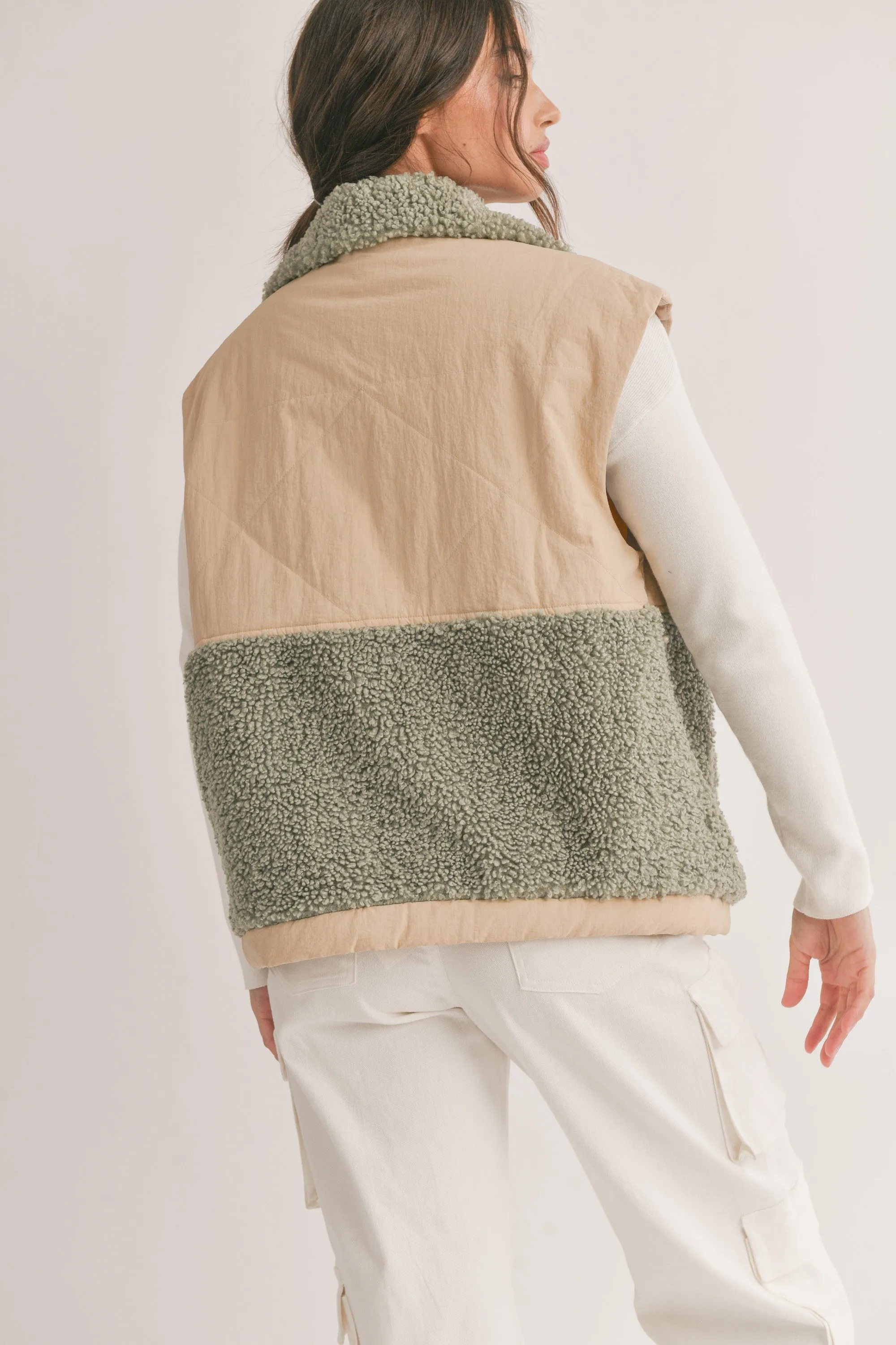 Myla Wind Breaker Sherpa Vest