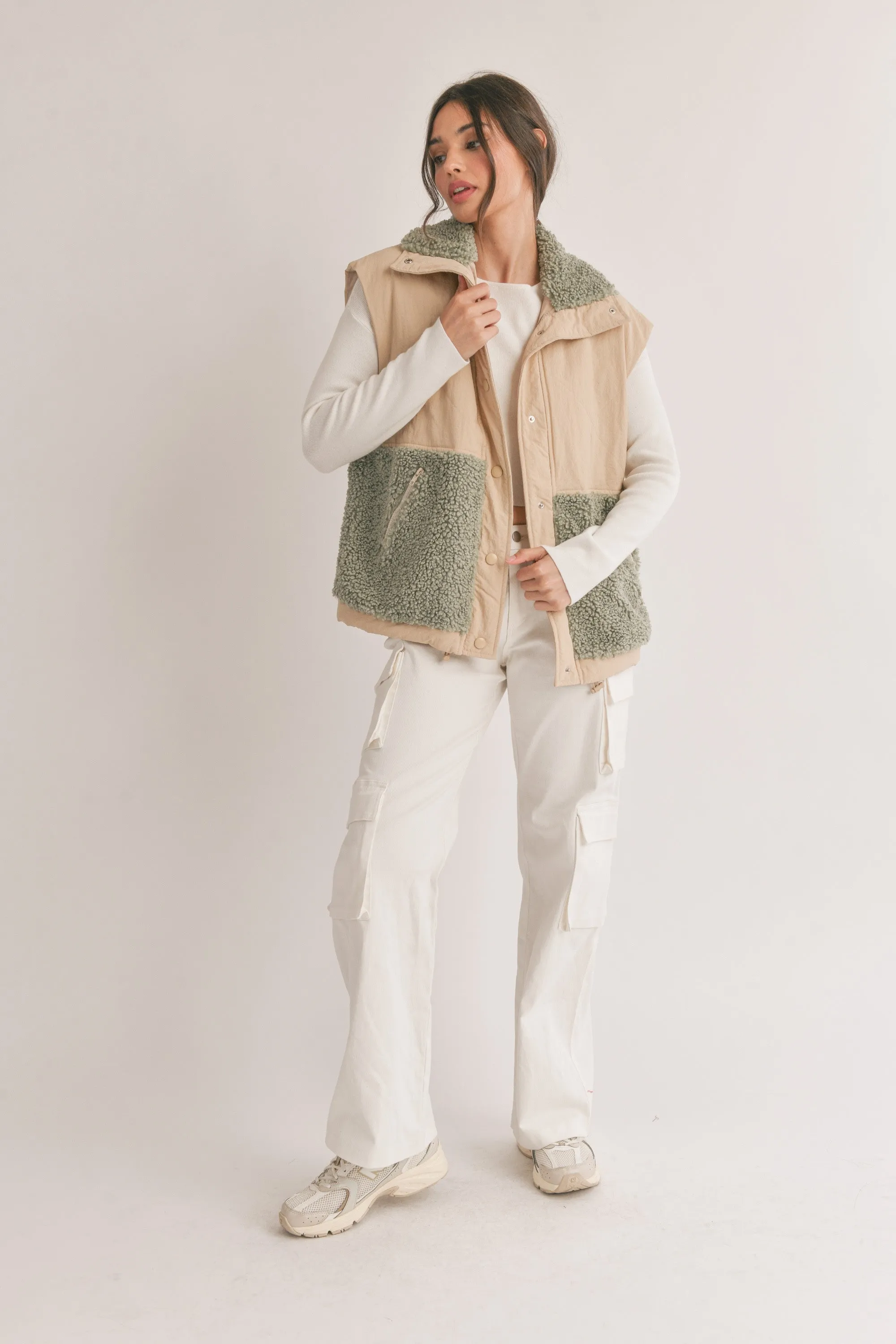 Myla Wind Breaker Sherpa Vest