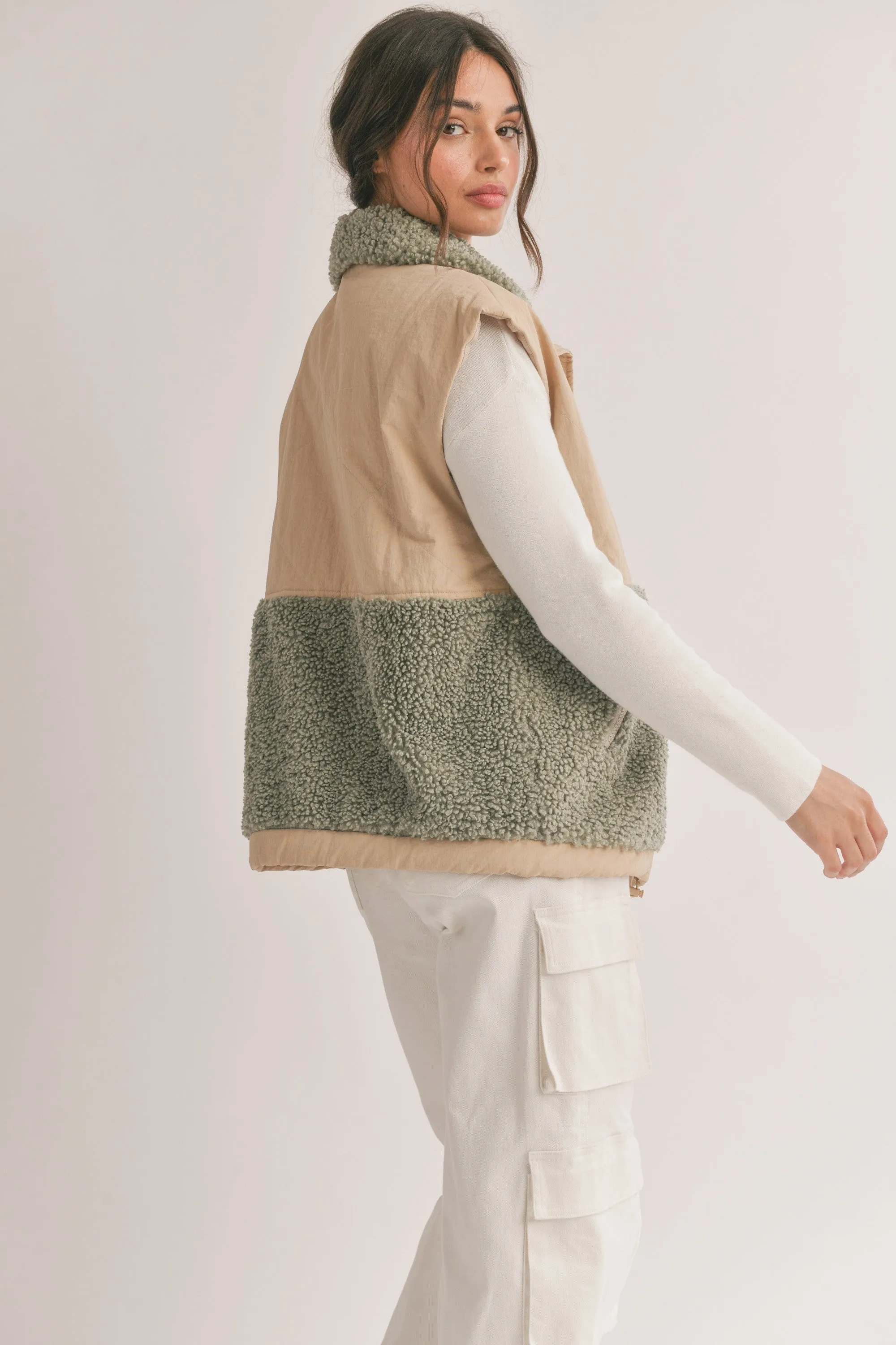 Myla Wind Breaker Sherpa Vest