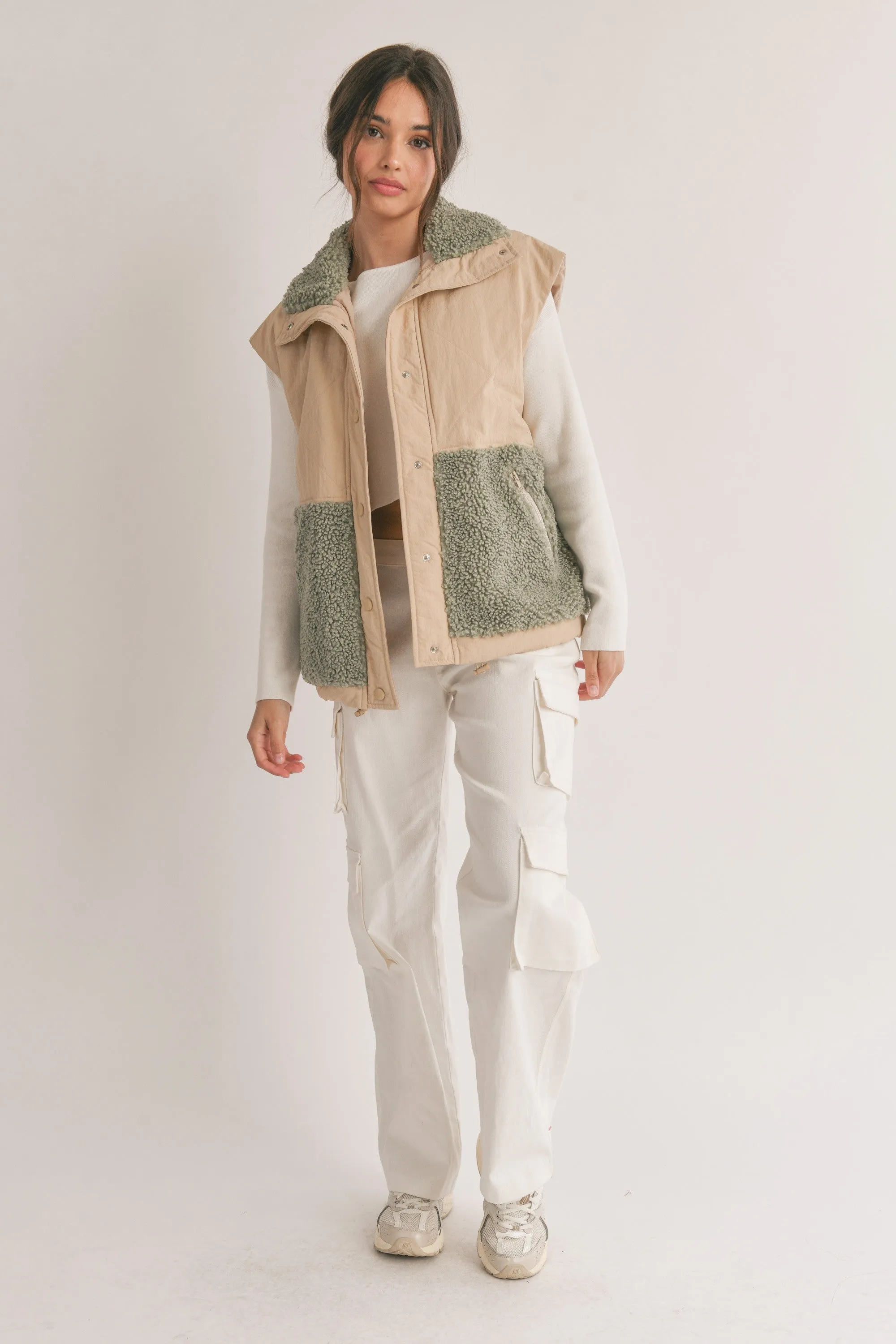 Myla Wind Breaker Sherpa Vest