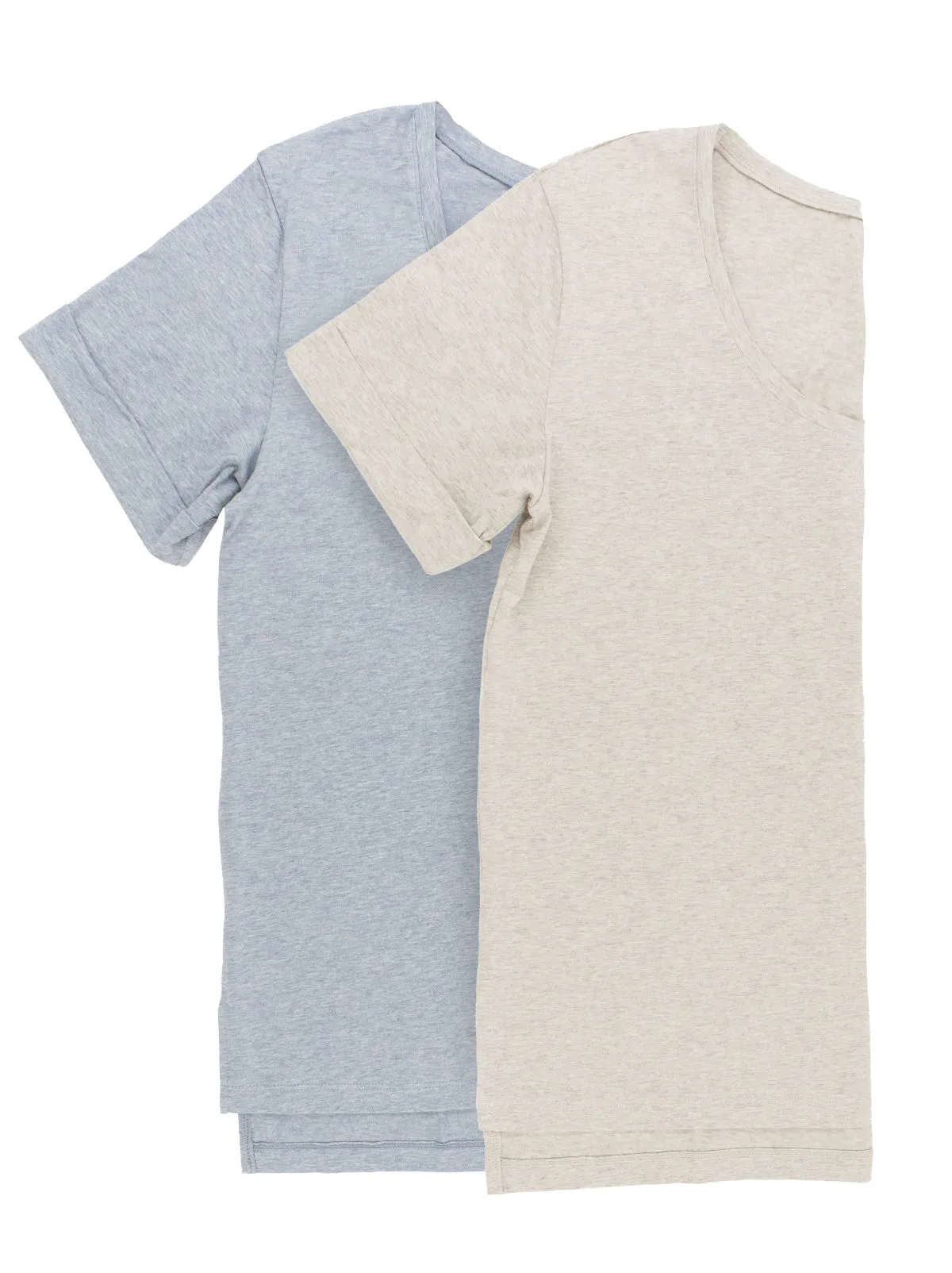 Organic Cotton Stretch Scoop-Neck Tee 2-Pack
