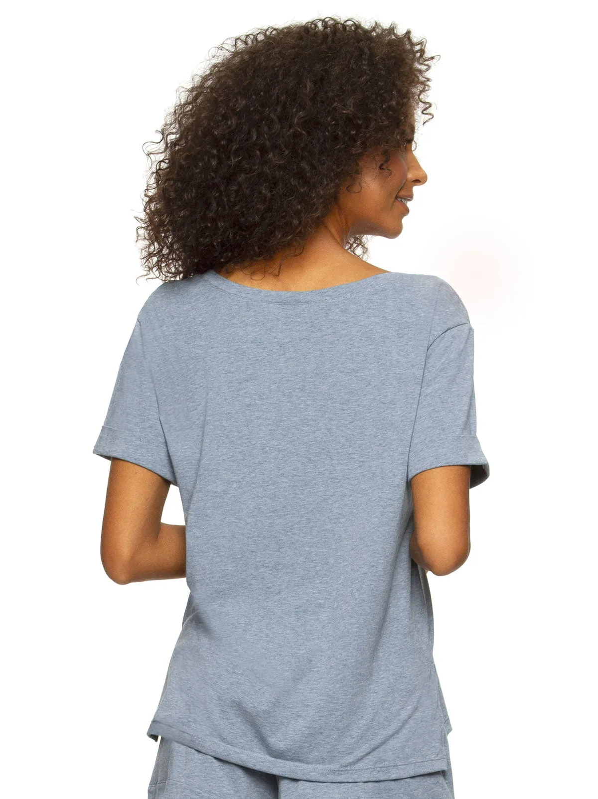 Organic Cotton Stretch Scoop-Neck Tee 2-Pack