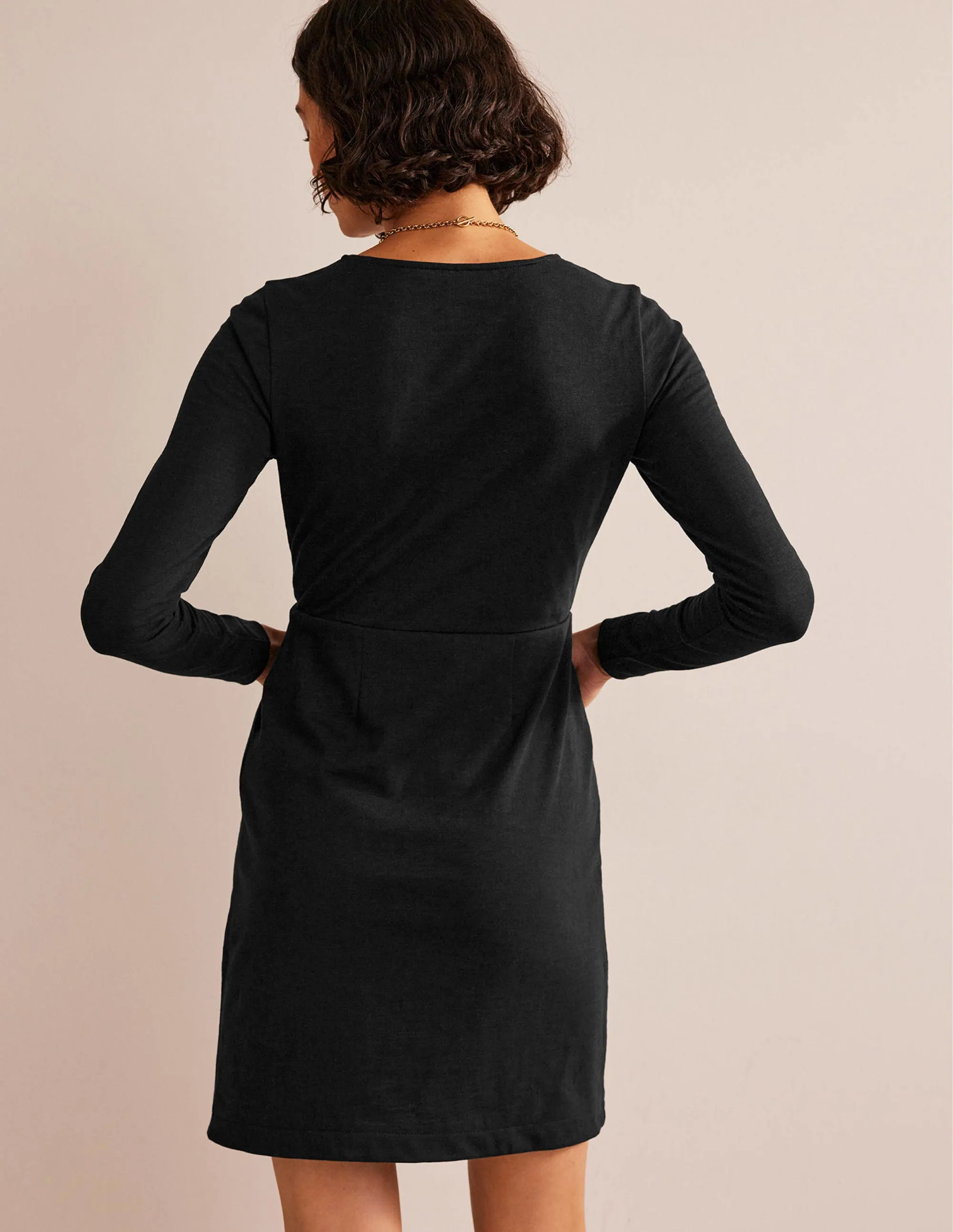 Penelope Jersey Dress-Black