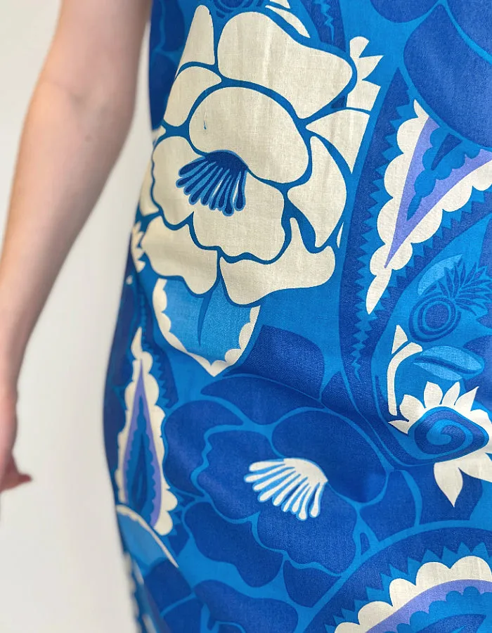 Pomodoro Shift Dress in Blue