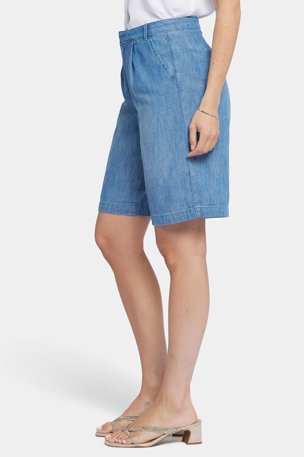 Relaxed Bermuda Denim Shorts - Corfu