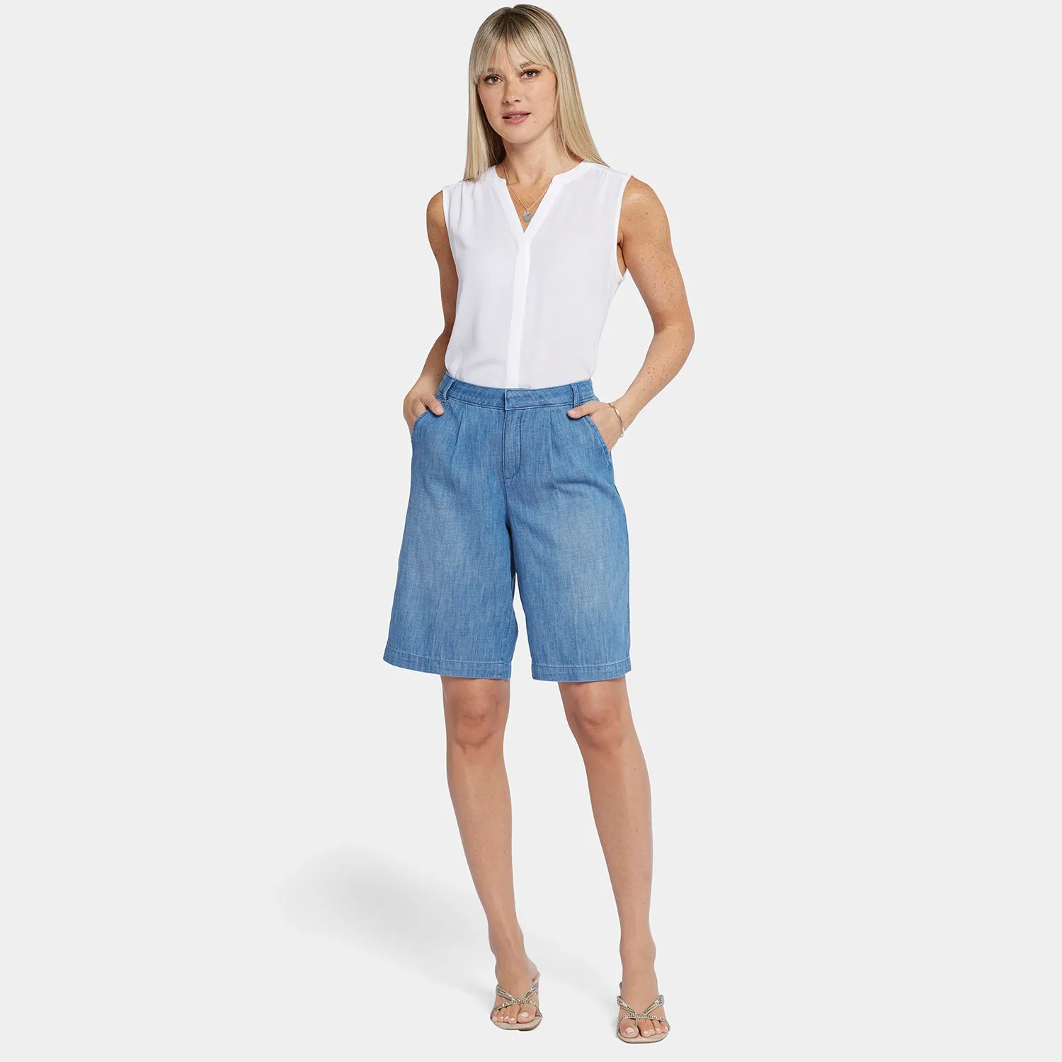 Relaxed Bermuda Denim Shorts - Corfu