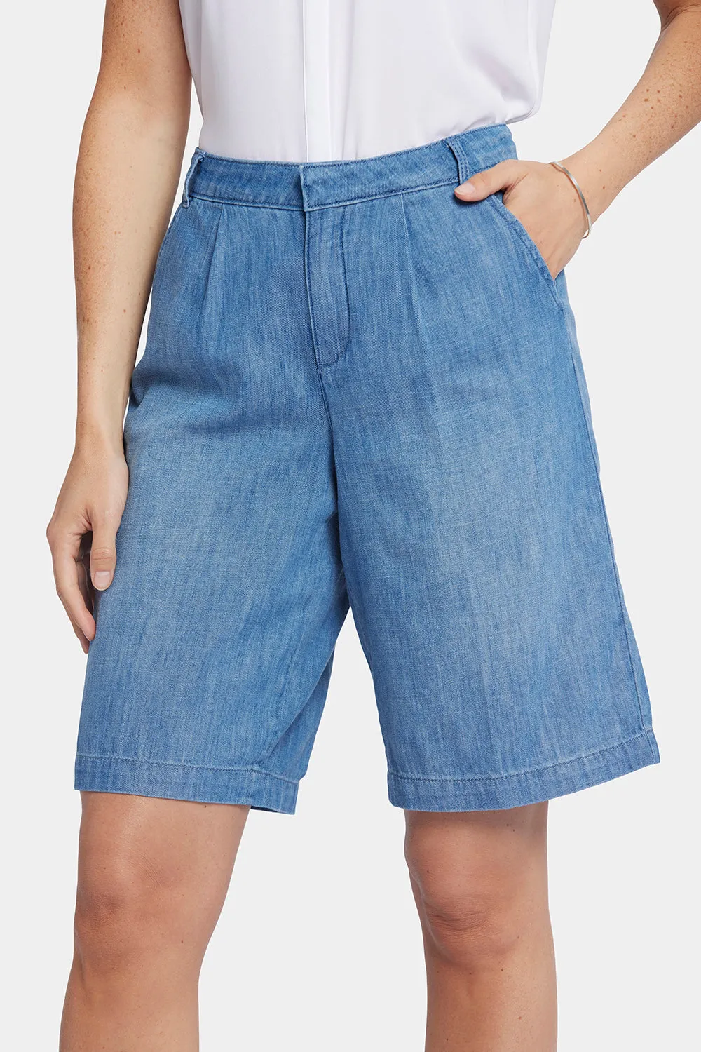 Relaxed Bermuda Denim Shorts - Corfu