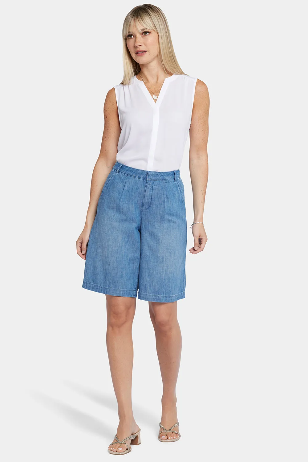 Relaxed Bermuda Denim Shorts - Corfu
