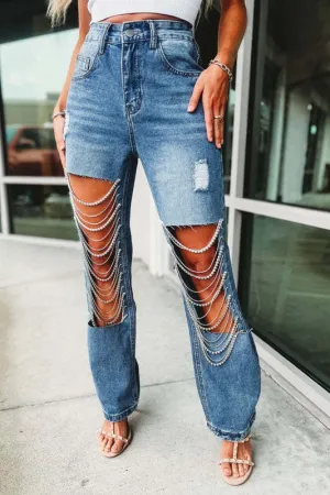 RESTOCKED ~ Rhinestone Cowgirl Jeans