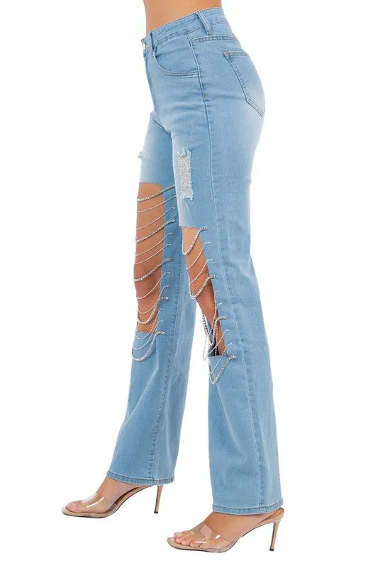 RESTOCKED ~ Rhinestone Cowgirl Jeans