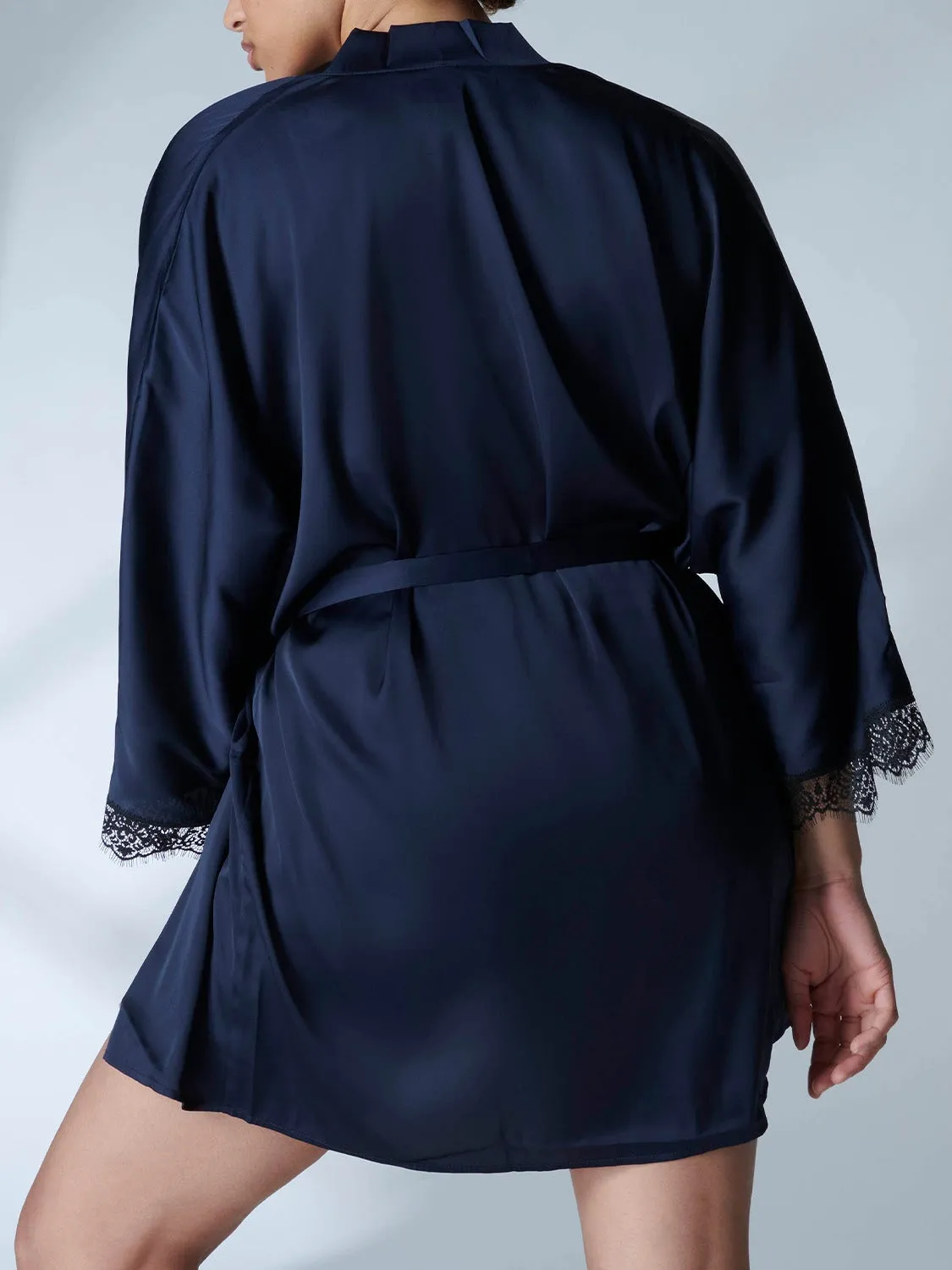 Satin Secrets Kimono - Full Moon
