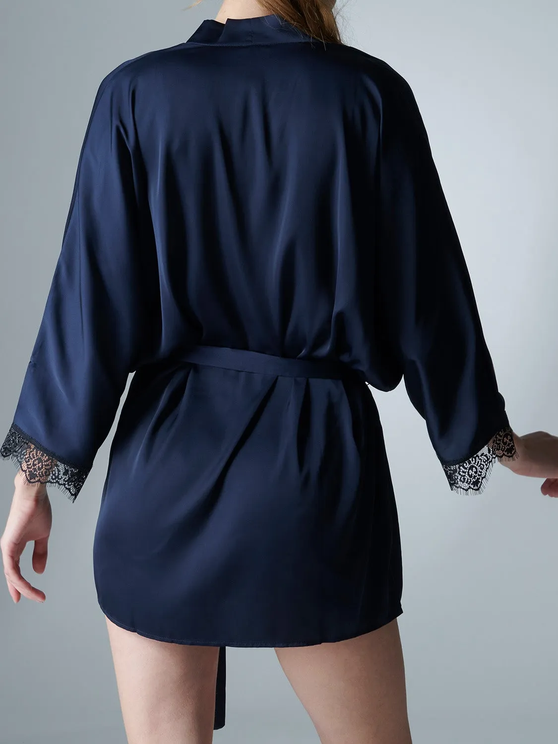 Satin Secrets Kimono - Full Moon