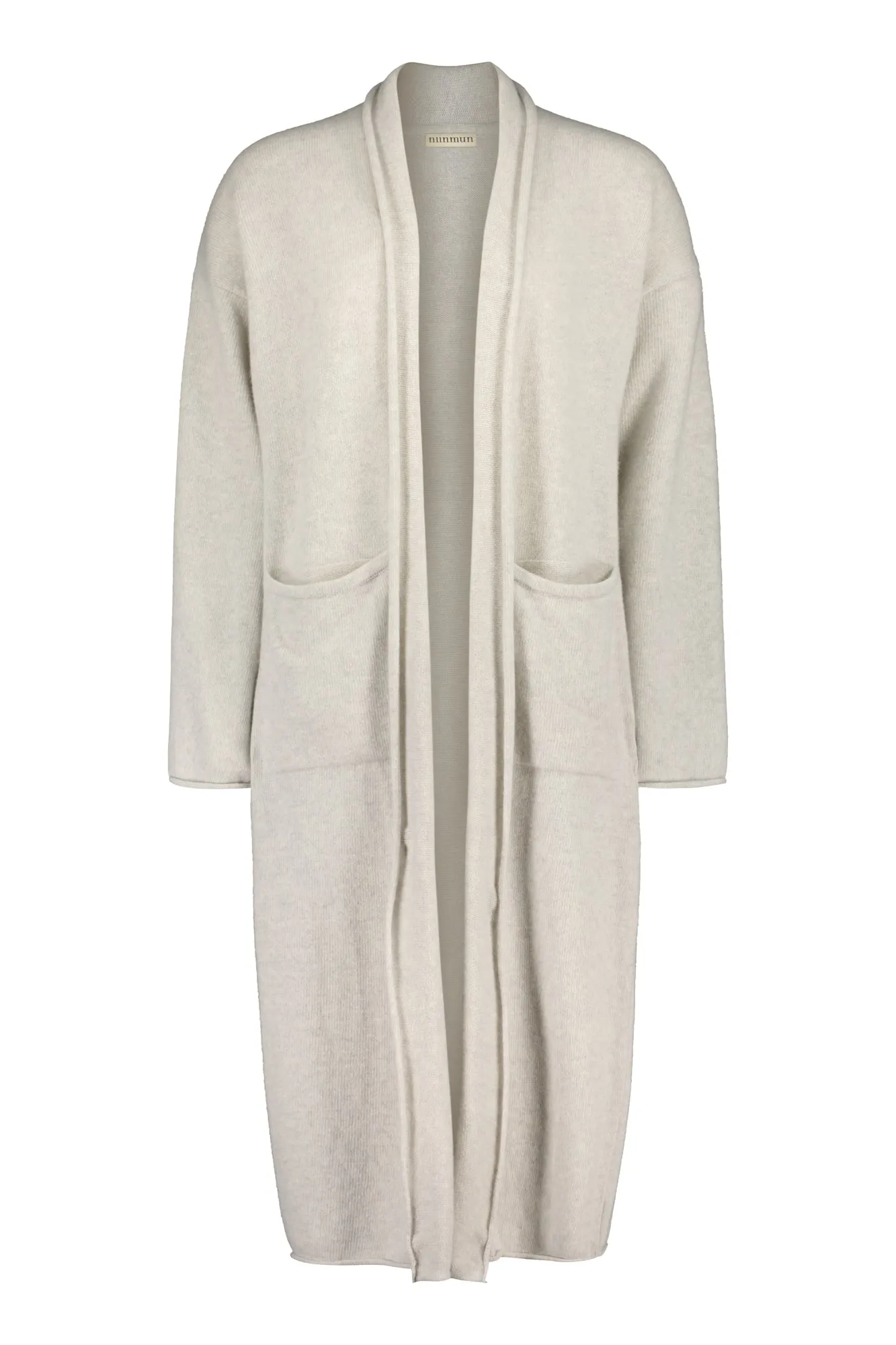 Seili Long Merino Cardigan Kelo Grey