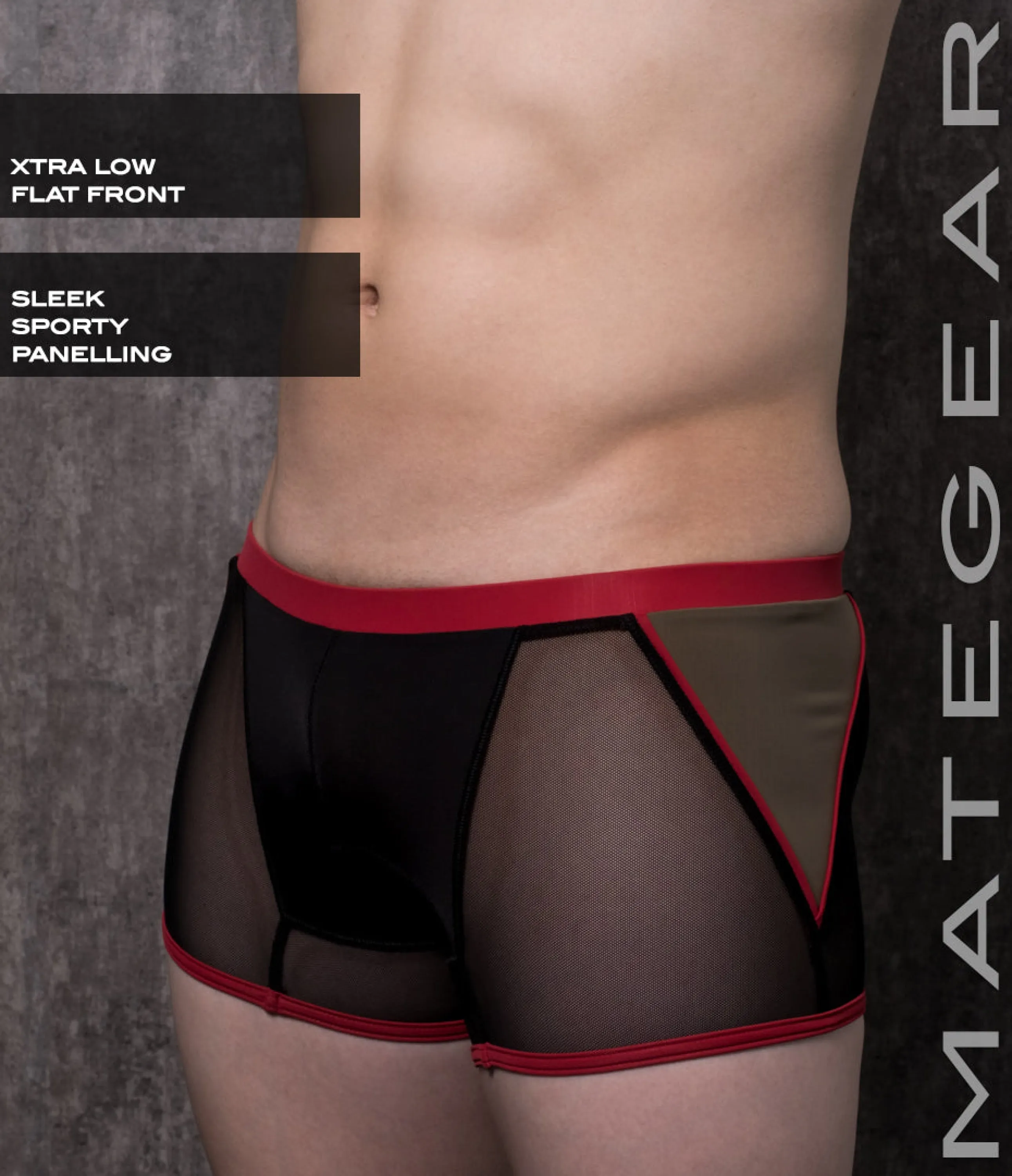 Sexy Mens Swimwear Mini Tights - Ryu Sook III (X-tra Low Flat Front)