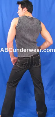 Side Mesh Denim Jeans