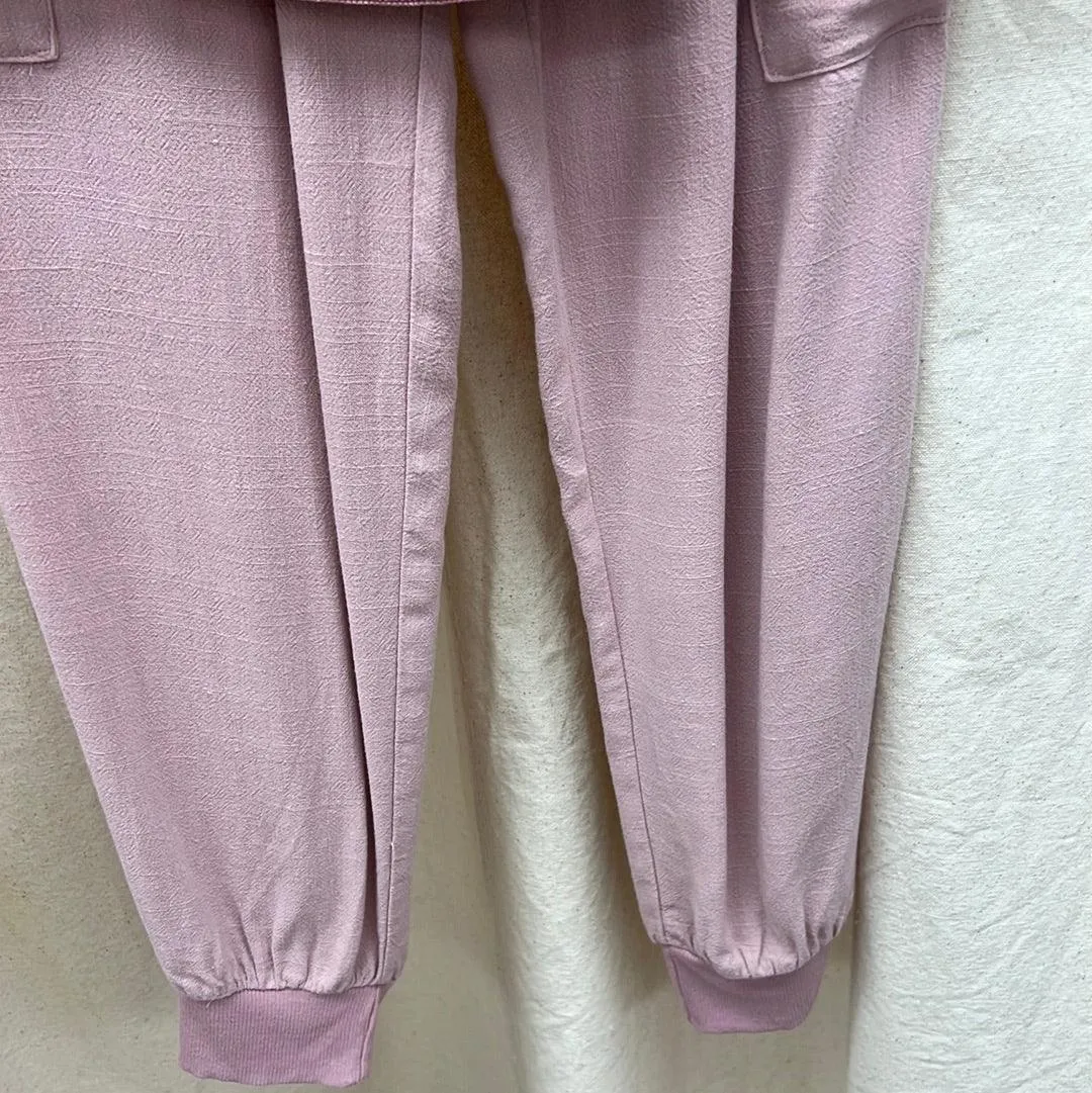 Sleeveless Top and Cargo Jogger Pants 2 Piece Set