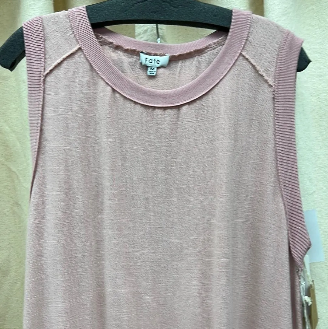 Sleeveless Top and Cargo Jogger Pants 2 Piece Set