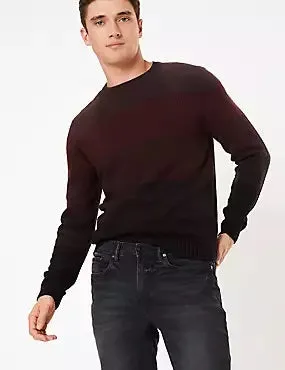 Slim Fit Vintage Wash Stretch Jeans