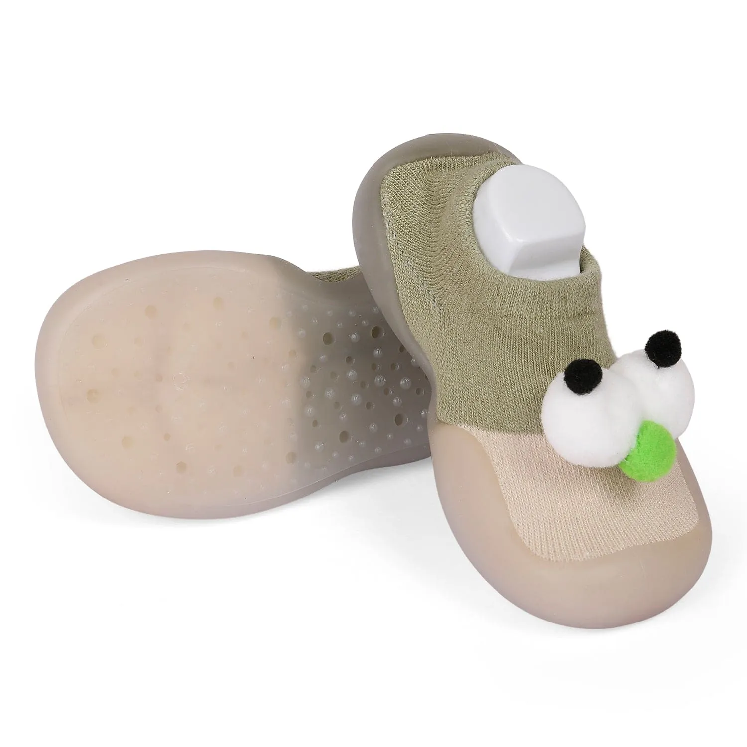 Slip-On Shoes 3D Eyes Green