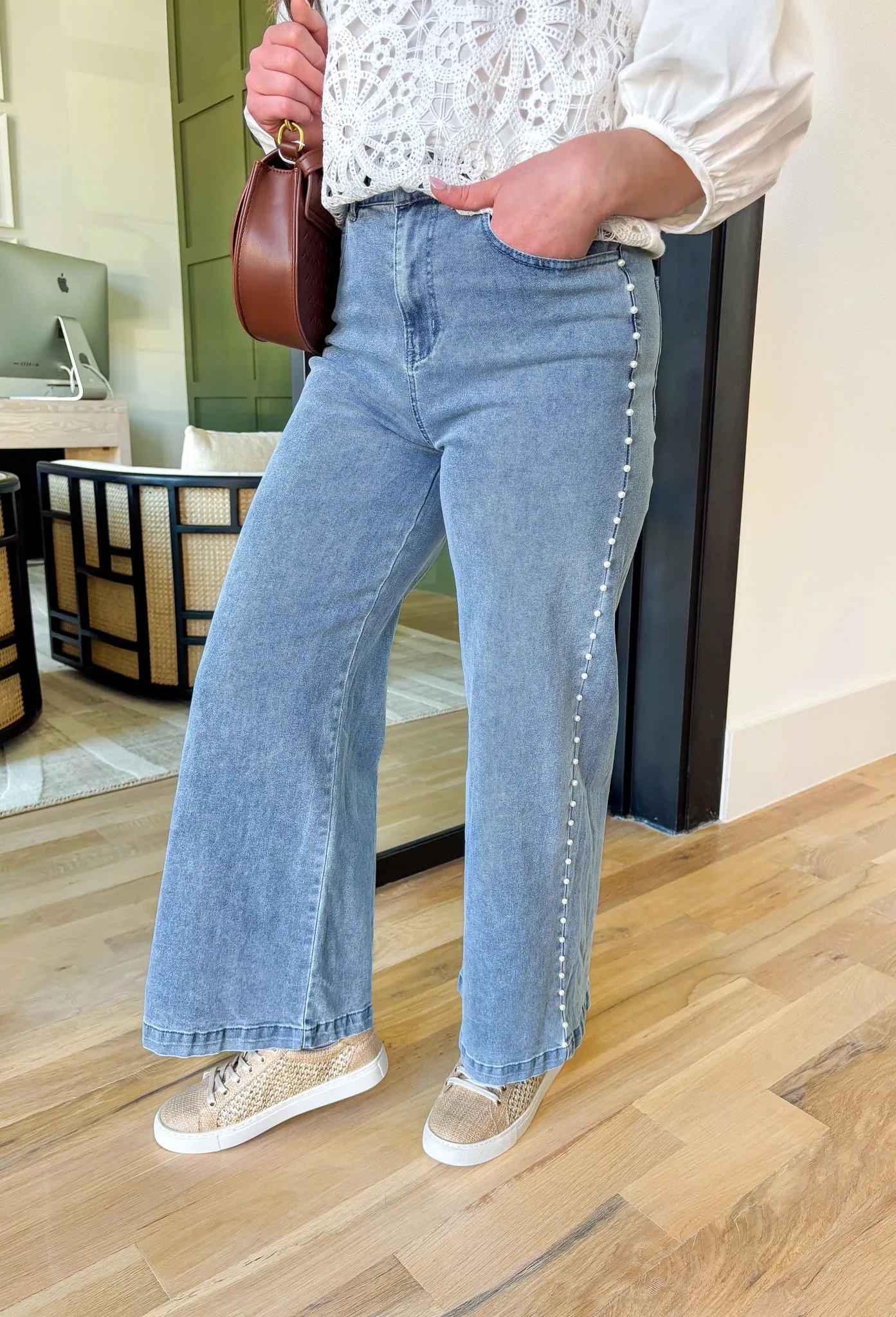 Social Hour Wide Leg Jean