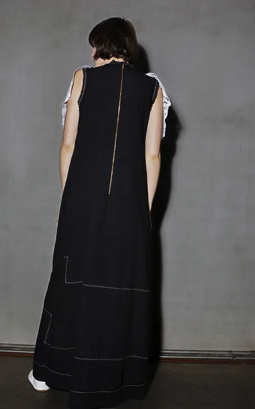 standing in your light maxi lace dress