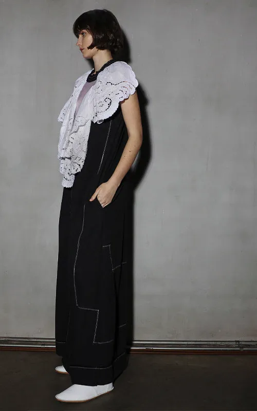 standing in your light maxi lace dress