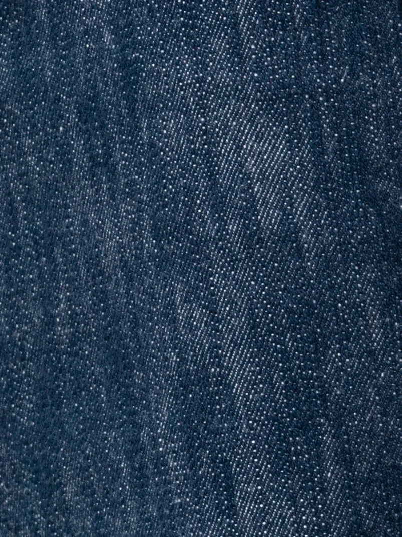 Straight Cotton Denim Pants
