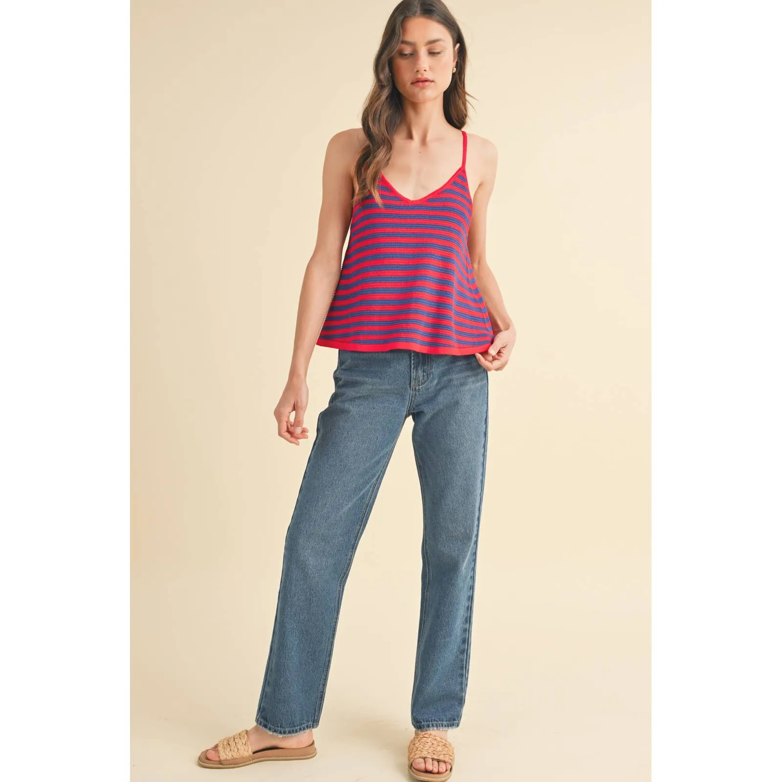 Straight Denim Pants