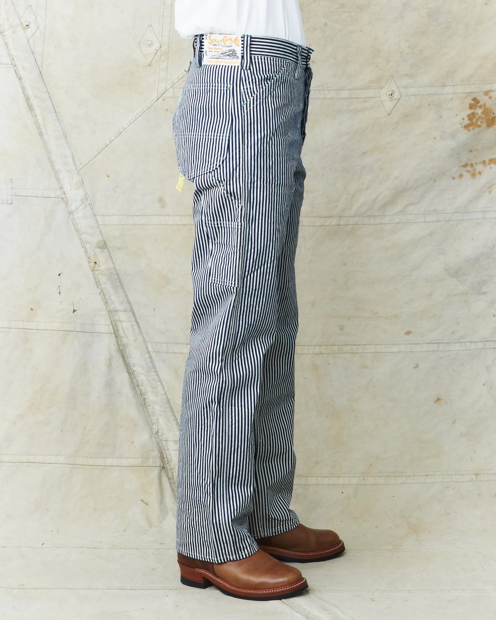 Sugar Cane & Co. 11oz. Hickory Stripe Work Pants SC41823
