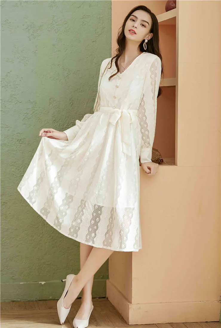 V-neck High Waist Belted Solid Maxi Dress
